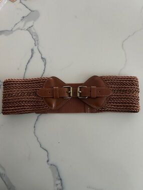 BCBGMAXAZRIA basket weave belt